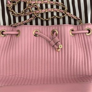 Henri Bendel no. 7 quilted bucket bag NWT